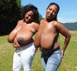 Ebony goddesses with great natural boobs