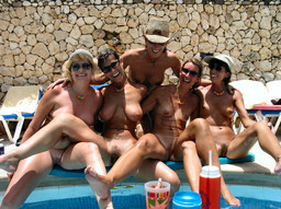 Nude mature women and mens at the resort